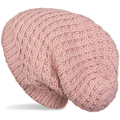 Afbeelding van styleBREAKER Zachte muts van dik mesh, uniseks, gebreide wintermuts 04024158, Oude Rose , Eén maat