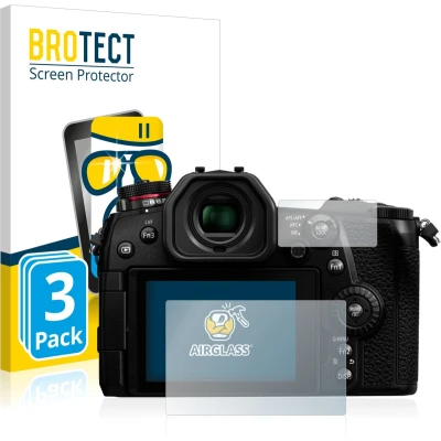 Afbeelding van BROTECT Screenprotector voor Panasonic Lumix DC G9 Folie Beschermfolie Beschermglas transparant (3 Stuks)