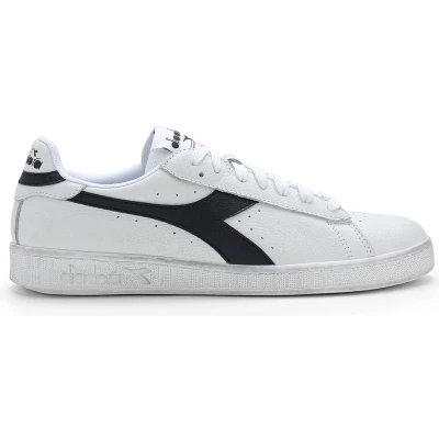 Afbeelding van Diadora GAME Waxed Unisex Sneakers laag, Maat: 45, White/black Leer