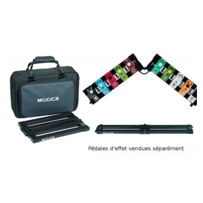 Image de Mooer Stomplate Mini PB 10 Pédalboard pliable pour micros pédales + sac de transport
