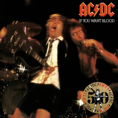 Afbeelding van Ac/Dc If You Want Blood You&#039;ve Got It (50th Anniversary Gold Color Vinyl) (LP)