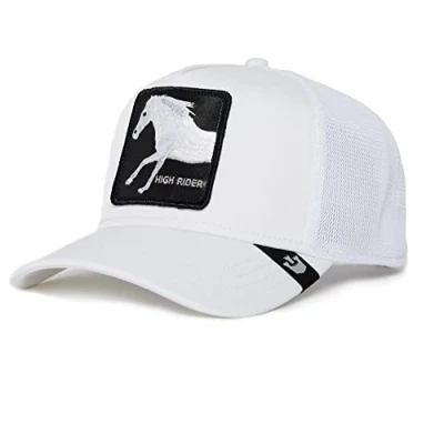 Afbeelding van Goorin Bros Truckerspet. Truckerspet, Lone Wolf, blauwe code en zwart.
