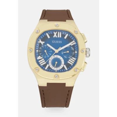 Afbeelding van Guess Headline Chronograaf, Heren, Maat: One Size, Brown