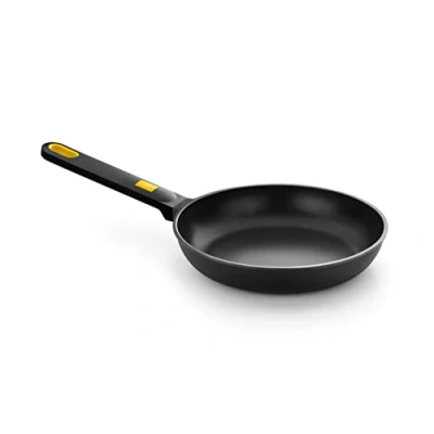 Afbeelding van BRA Daily Pro gegoten aluminium pan, 22 cm, volledige inductie, 3 laags, PFOA vrij, geschikt voor alle warmtebronnen en inductiekookplaten