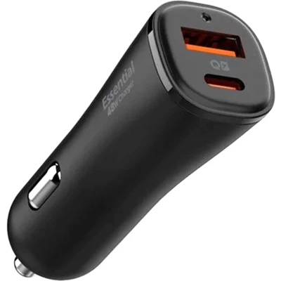 Afbeelding van Spigen ArcStation Essential 48W Autolader 1x USB C (30W) / A (18W) Power Delivery (PD) Quick Charge (QC) PPS DCP AFC FCP SCP Apple 2.4A Zwart