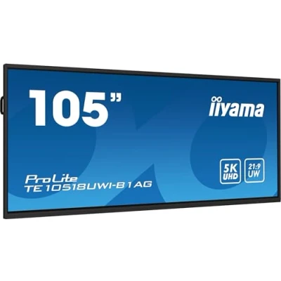 Afbeelding van Iiyama ProLite TE10518UWI B1AG Digital Signage display 266.7 cm (105 inch) 5120 x 2160 Pixel 16/7 Multi touch, Anti burn in functie, Intern geheugen,