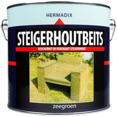 Afbeelding van Hermadix Steigerhoutbeits Zeegroen 2,5 liter