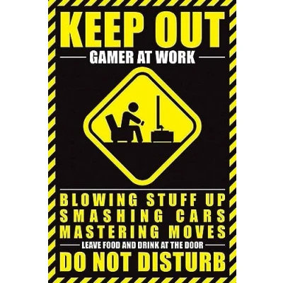 Afbeelding van Keep Out Gamer at Work Do Not Disturb Maxi Poster