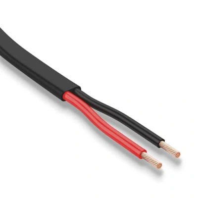 Afbeelding van AOHEWEI 2 x 0,75 mm² aderige dubbele platte kabel koperen elektrische draad 5 V 12 24 60 auto bootkabel rood/zwart dunwandig 5/10/20/50 meter