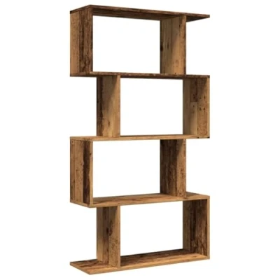 Afbeelding van vidaXL Kamerscherm / boekenkast 4 laags 70x24x129 cm hout oud
