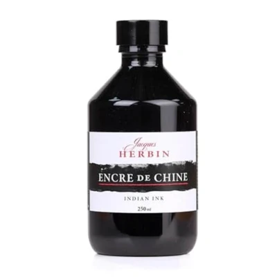Afbeelding van Jacques Herbin 11109T Een fles zwarte Chinese inkt, 250 ml
