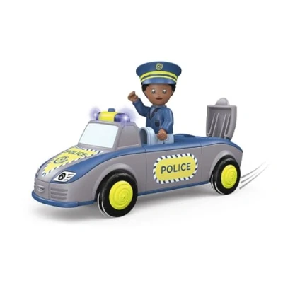 Afbeelding van Toddys By Siku Tom Trusty Speelgoed Politiewagen Spannend, Hoogwaardig Met Frictiemotor (Vliegwielmotor) Ideaal Voor Het Verbeteren Van De Fijne Motoriek Combineer Alle Elkaar! Geschikt Vanaf 1 Jaar