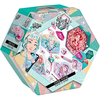 Afbeelding van Totum kinder hobbyset Bling Diamond painting 061026 6+ (11 20)