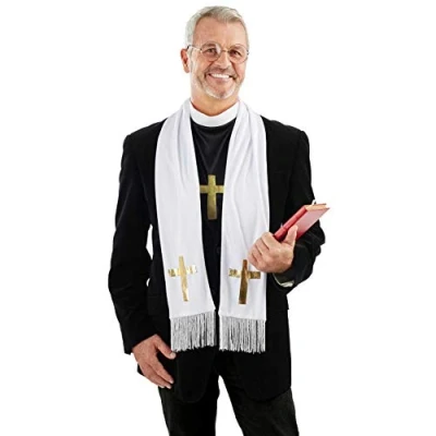 Afbeelding van Fun Shack Priesterkostuum voor heren, religieus Halloween kostuum Eén maat
