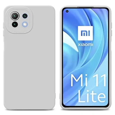 Afbeelding van Cadorabo Hoesje geschikt voor Xiaomi Mi 11 LITE (4G / 5G) NE in Fluid WIT Beschermhoes gemaakt van flexibel TPU silicone Cover Case