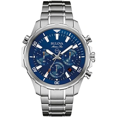 Afbeelding van Bulova Marine Star 96B256 Horloge Staal Zilverkleurig Ø 44 mm