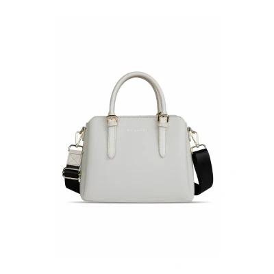 Afbeelding van bugatti Ella Dameshandtas, bowlingtas, middelgroot, saffiano stijl, kunstleer, beige