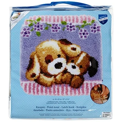 Afbeelding van Smyrna Knoopkleedje Knuffelende honden 0155031
