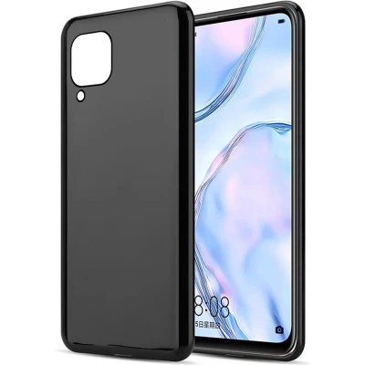 Afbeelding van Cadorabo Hoesje geschikt voor Huawei NOVA 6 SE / P40 LITE 7i in ZWART Beschermhoes gemaakt van flexibel TPU Silicone Case Cover