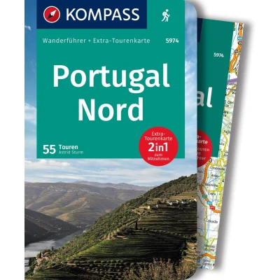 Afbeelding van KOMPASS Wanderführer 5974 Portugal Nord, Wandelgids 55 Touren