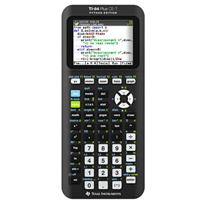 Afbeelding van Texas grafische rekenmachine TI 84 Plus CE T Python edition, zwart