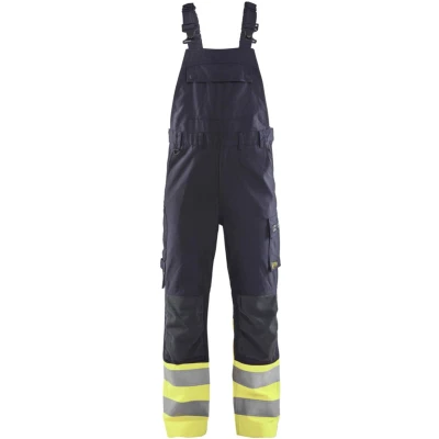 Afbeelding van Blaklader Bretelbroek Multinorm Inherent Klasse 1 2888 1512 Marine/High Vis Geel C50