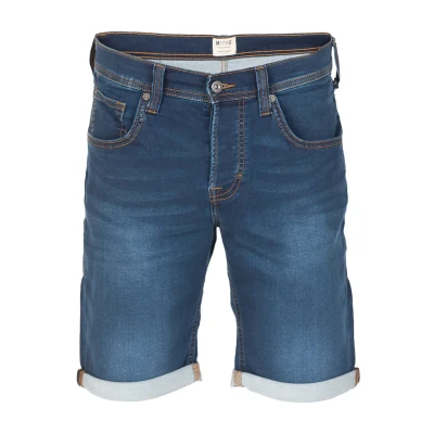 Afbeelding van Mustang Heren Short Broeken Chicago Real X regular/straight Fit Blauw W 34 Volwassenen Korte Jeans Broek Bermuda
