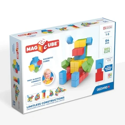 Afbeelding van Geomag Bouwpakket Magicube Junior Neomydium 64 delig