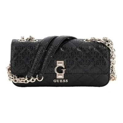 Afbeelding van GUESS Schoudertas Bessey Convertible Xbody Flap Bag Black Zwart