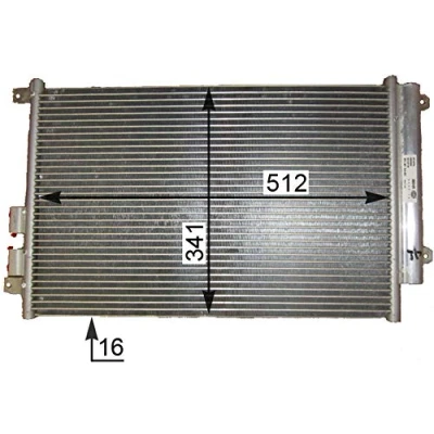 Afbeelding van Mahle Original Airco condensor AC 809 000P