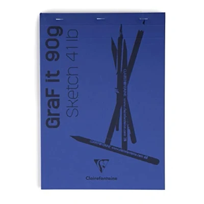 Image de Bloc de croquis Clairefontaine Graf It A4, 80 pages microperforées