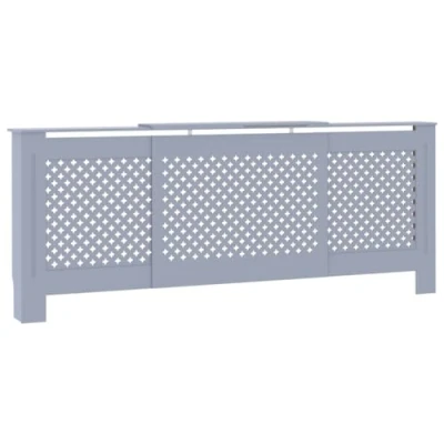 Afbeelding van Radiatorombouw 205 cm MDF grijs