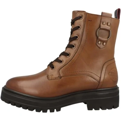 Afbeelding van s.Oliver Stiefelette Snowboots, Dames, Maat: 36, Cognac Leer