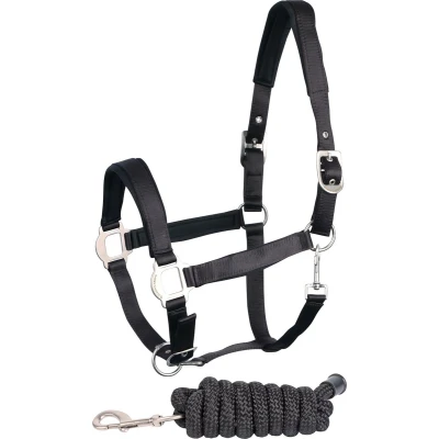 Afbeelding van Harry&#039;s Horse Halsterset Satin Zwart Full