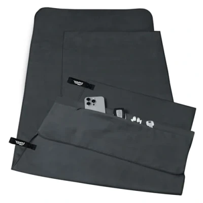 Afbeelding van Pameil Set van 2 microvezel handdoeken (fitnesshanddoek 120 x 50 cm + kleine handdoek 80 40 cm), reishanddoek, sneldrogend, microvezelhanddoeken, voor fitness