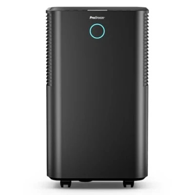 Afbeelding van Pro Breeze Luchtontvochtiger, compressor, intelligent, 12 l/dag, tank 2 l, timer 24 uur, drogen van was en automatische vochtigheidssensor, vochtabsorberend, verwijdert schimmel condensatie