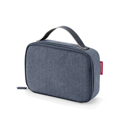 Afbeelding van Reisenthel Thermocase Lunchbox 1,5L Herringbone Donkerblauw