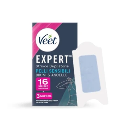 Afbeelding van Veet Expert Waxstrips Bikinilijn &amp; Oksels 16 Stuks