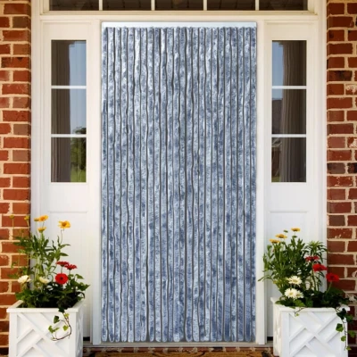 Afbeelding van Vliegengordijn 100x220 cm chenille zilverkleurig