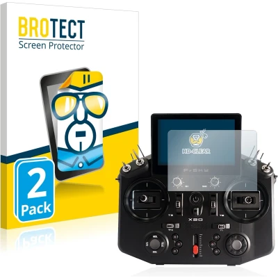 Afbeelding van BROTECT Screenprotector voor FrSky Tandem X20 Folie Beschermfolie transparant (2 Stuks)