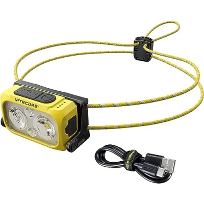 Afbeelding van NiteCore NU21gelb Hoofdlamp LED werkt op een accu 3600 lm