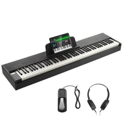 Image de VEVOR Piano numérique entièrement lesté à 88 touches avec pédale de sustain