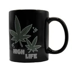 Afbeelding van Weed High Life warmtemok 300ml met wisselend design