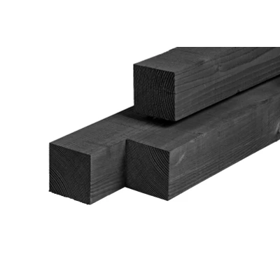 Afbeelding van Paal douglas zwart geimpregneerd 15,0x15,0x400 cm Tuindeco