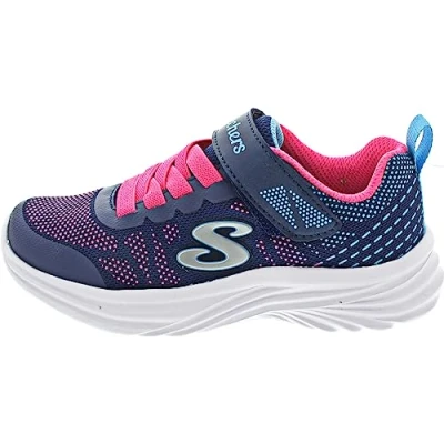 Afbeelding van Skechers Ultra Flex Brightful Day, sneakers voor meisjes, Netrand, marineblauw, felroze