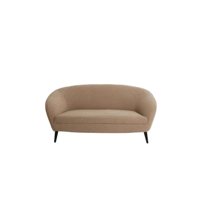 Afbeelding van Light&amp;living Bank 160x72x79 cm ALMOND teddy zand+hout zwart