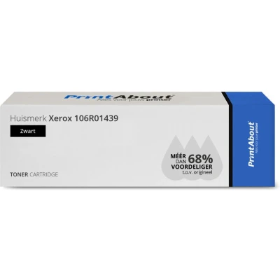 Afbeelding van Huismerk Xerox 106R01439 Toner Zwart Hoge capaciteit