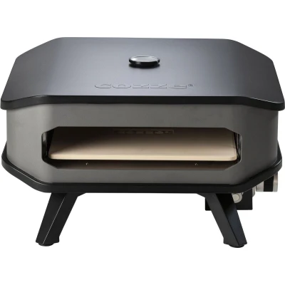 Afbeelding van Cozze Pizza Oven Gas 13&quot; met Thermometer en Pizzasteen 30 Mbar 5.0 KW Black / Stainless Steel