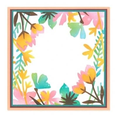 Afbeelding van Sizzix Layered Stencils Botanical Border 4pcs