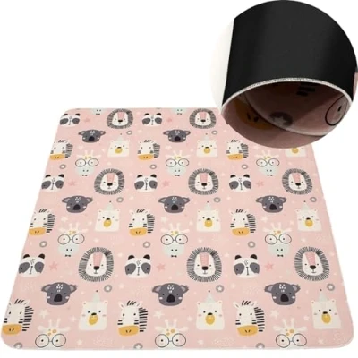 Afbeelding van Hamur Home Babyspeelmat antislip speelmat opvouwbare kruipdeken babymat voor kinderen 150 x cm kinderkamers speelkamers wasmachines kindertapijten wasbaar (schattig)